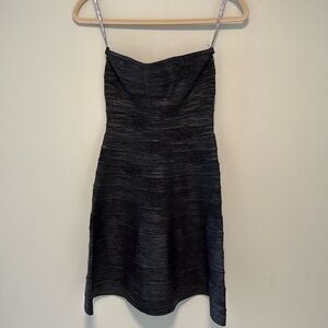 Harve Leger strapless dress black small